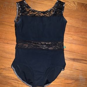 Black luckyleo ballet leotard